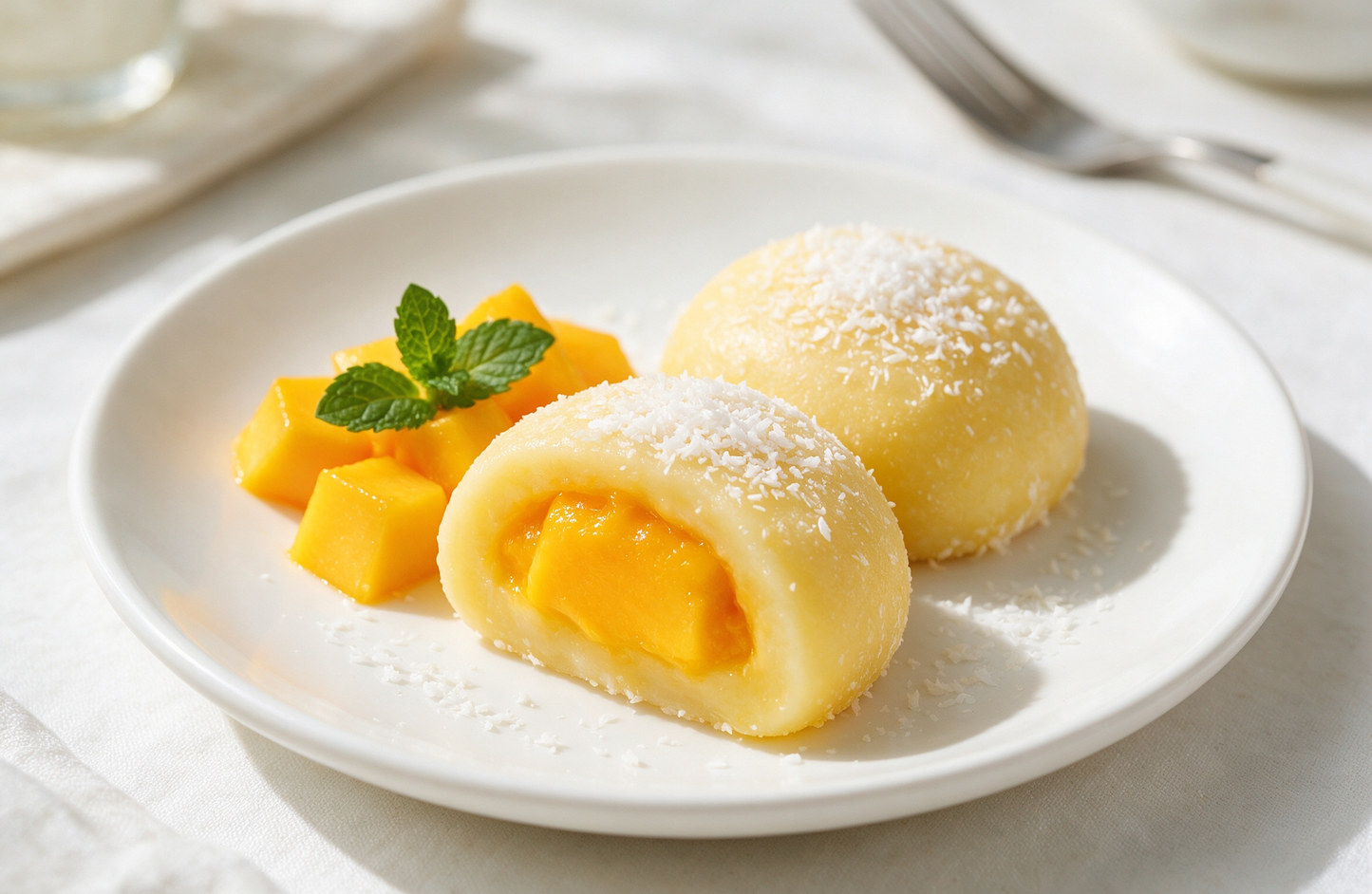 Mango Glutinous Rice Balls e-Recipe