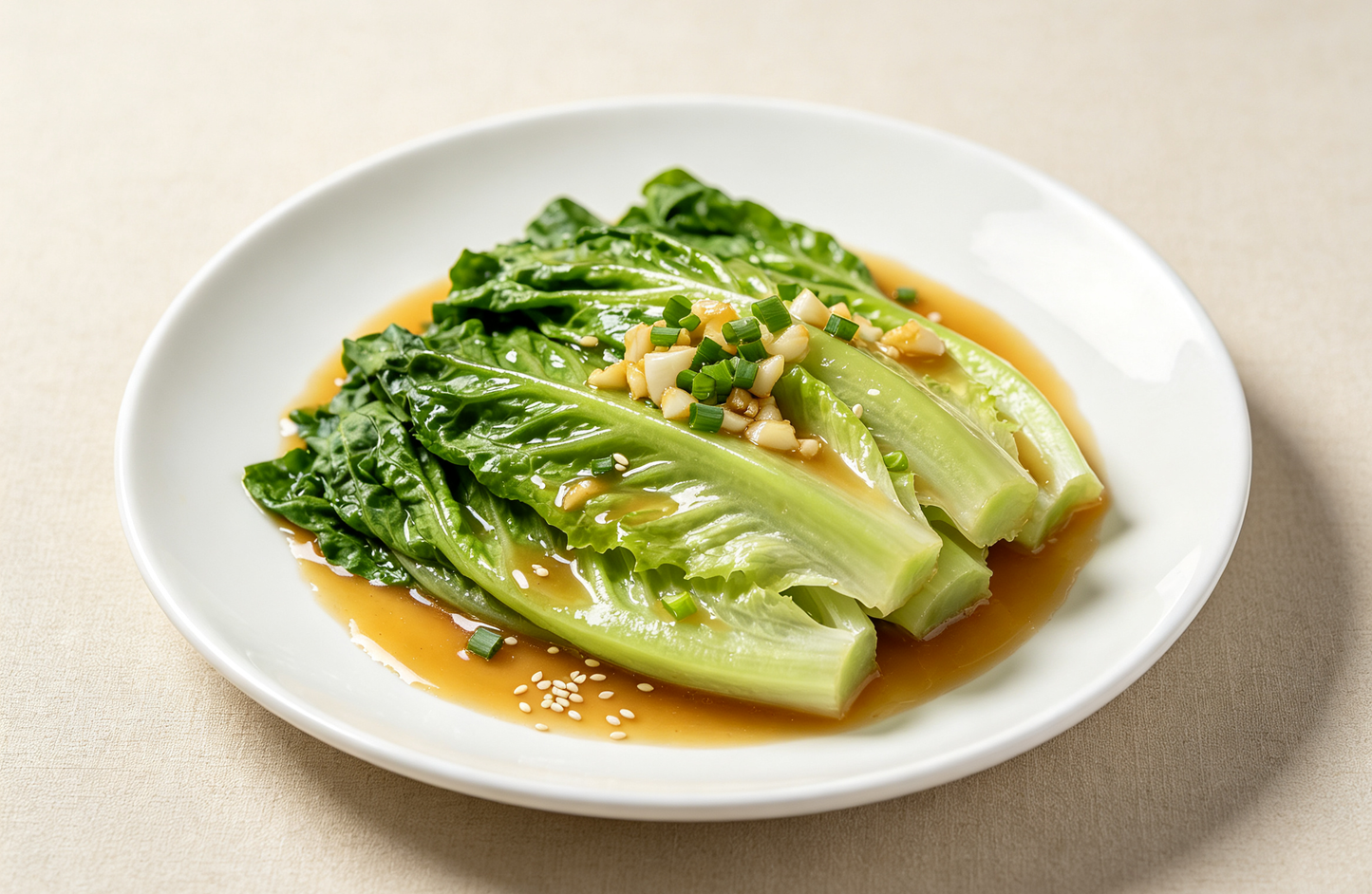 Oyster Sauce Lettuce e-Recipe