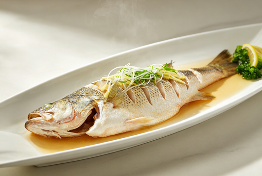 Steamed Fish with Ginger & Spring Onion e-Recipe